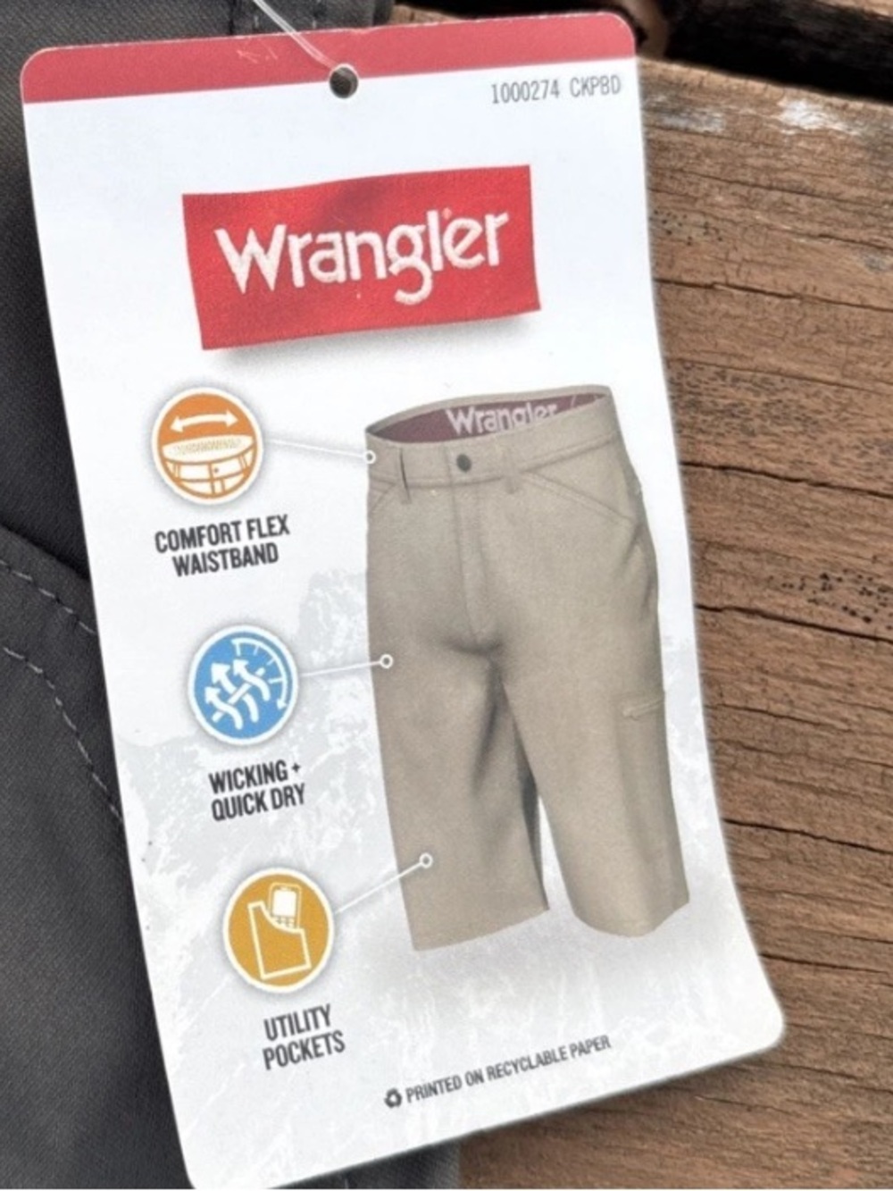 Wrangler Men's Waist 32 Performance stretch cargo Shorts LIKE NEW!